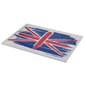 Brushstroke UK Union Jack Flag Schneidebrett (Ecke)