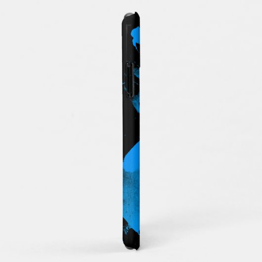 Brushy Black & Blue iPhone 11 Fall | Anpassbar Case-Mate iPhone Hülle (Hinten/Rechts)