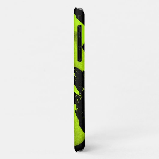 Brushy Black & Green iPhone 11 Fall | Anpassbar Case-Mate iPhone Hülle (Hinten/Links)