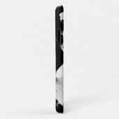 Brushy Black & White iPhone 11 Fall | Anpassbar Case-Mate iPhone Hülle (Hinten/Rechts)