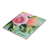 Brushy Floral I Fliese (Seite)