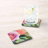 Brushy Floral I Getränkeuntersetzer (Rechte Seite)
