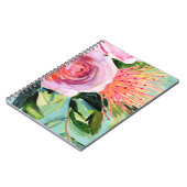 Brushy Floral I Notizblock (Linke Seite)