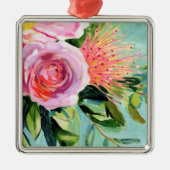 Brushy Floral I Ornament Aus Metall (Vorne)