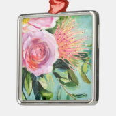 Brushy Floral I Ornament Aus Metall (Links)