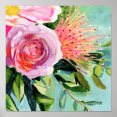 Brushy Floral I Poster (Vorne)