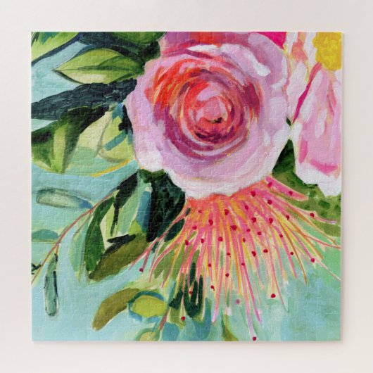 Brushy Floral I Puzzle (Horizontal)