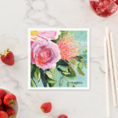 Brushy Floral I Serviette (Beispiel)