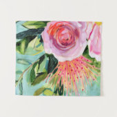 Brushy Floral I Wandteppich (Vorderseite (Horizontal))