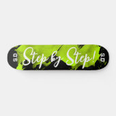 Brushy Green Black Skateboard (Horizontal)