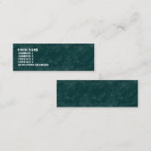 Brushy Rock - Dunkeltürkis Mini Visitenkarte (Vorne/Hinten)