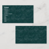 Brushy Rock - Dunkeltürkis Visitenkarte (Vorne/Hinten)