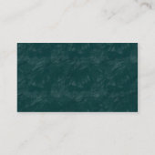 Brushy Rock - Dunkeltürkis Visitenkarte (Rückseite)