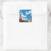 Brüssel, 01G Quadratischer Aufkleber (Tasche)