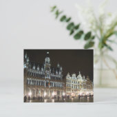 Brüssel am Abend, Belgien Postkarte (Stehend Vorderseite)