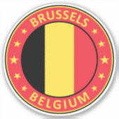 Brüssel Aufkleber (Vorderseite)