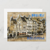 Brüssel, Belgien, aus der Serie "Visit.." Postkarte (Vorne/Hinten)