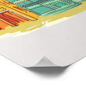 Brüssel, Belgien Berühmte Stadt Poster (Ecke)