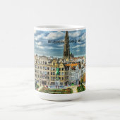 Brüssel, Belgien - City-Foto Kaffeetasse (Mittel)