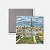 Brüssel, Belgien - City-Foto Magnet (Vorderseite/Rückseite)