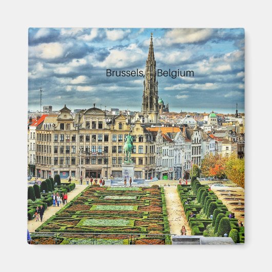 Brüssel, Belgien - City-Foto Magnet (Vorne)