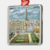 Brüssel, Belgien - City-Foto Ornament Aus Metall (Links)
