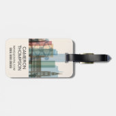 Brüssel, Belgien| City Skyline Gepäckanhänger (Rückseite horizontal)