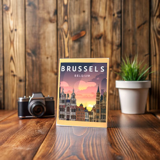 Brüssel Belgien, die beliebte Stadt Postkarte