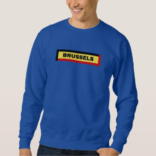 Brüssel: Belgien - Flaggenfarben Sweatshirt