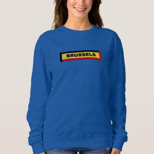 Brüssel: Belgien - Flaggenfarben Sweatshirt