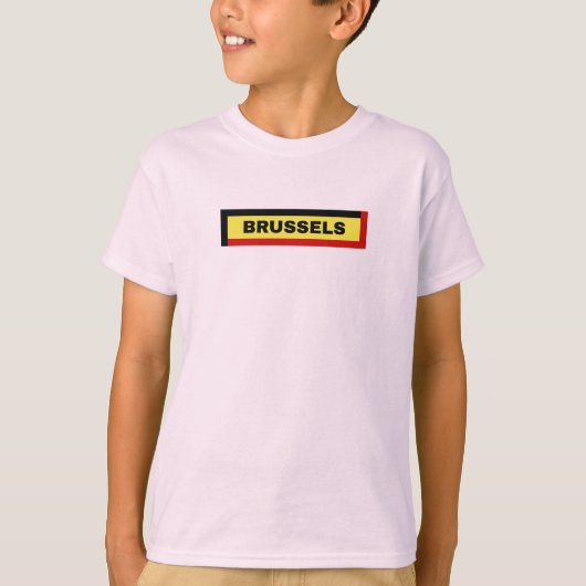 Brüssel: Belgien - Flaggenfarben T-Shirt (Vorderseite)