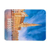 Brüssel Belgien Foto Vintage Magnet (Horizontal)