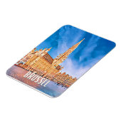 Brüssel Belgien Foto Vintage Magnet (Linke Seite)