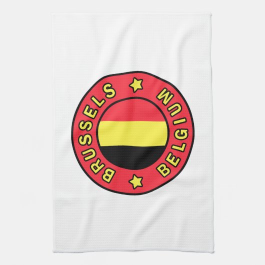 Brüssel Belgien Geschirrtuch (Vertikal)