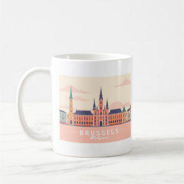 Brüssel Belgien Grand Place Pastel Travel Kaffeetasse
