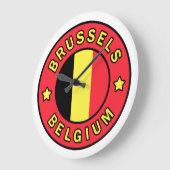 Brüssel Belgien Große Wanduhr (Winkel)