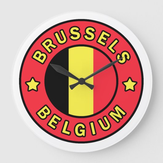 Brüssel Belgien Große Wanduhr (Vorderseite)