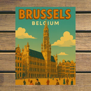 Brüssel, Belgien Historische Gotische Reise Postkarte