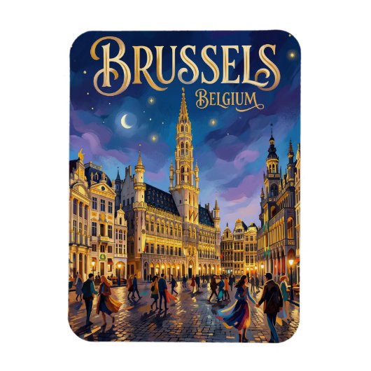 Brüssel Belgien Magnet (Vertikal)