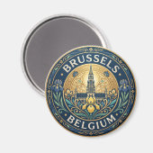 Brüssel Belgien Magnet (Vorderseite/Rückseite)