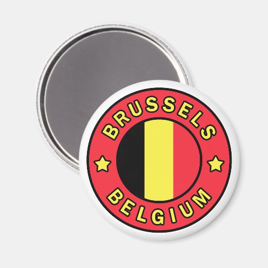 Brüssel Belgien Magnet (Vorderseite/Rückseite)