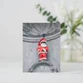 Brüssel Belgien Manneken Pis Foto Postkarte (Stehend Vorderseite)