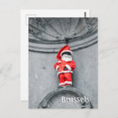 Brüssel Belgien Manneken Pis Foto Postkarte (Vorne/Hinten)