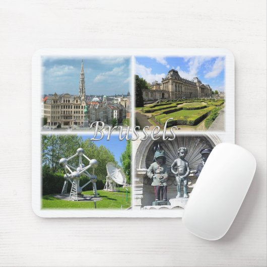 Brüssel Belgien Mousepad (Mit Mouse)
