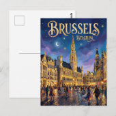 Brüssel Belgien Postkarte (Vorne/Hinten)