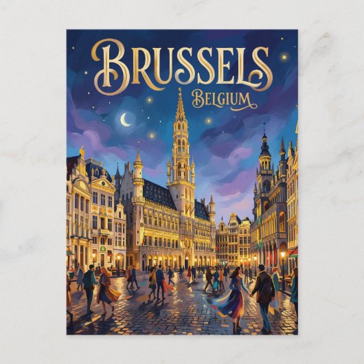 Brüssel Belgien Postkarte (Vorderseite)