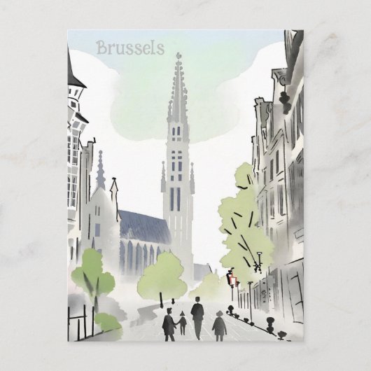 Brüssel, Belgien Postkarte (Vorderseite)
