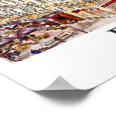 Brüssel Belgien Reisen Wasserfarbenhandzeichnung Poster (Ecke)