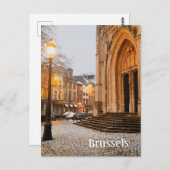 Brüssel Belgien Sablon Foto Postkarte (Vorne/Hinten)