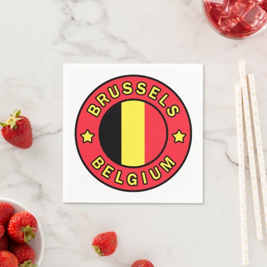 Brüssel Belgien Serviette (Beispiel)